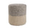 Folke FOL01 Light Grey/Cream Pouf - Baconco