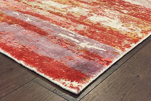 Formations 70004 Pink Red Rug - Baconco