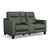 Forte Power Reclining Loveseat with Console and Power Headrests - Baconco