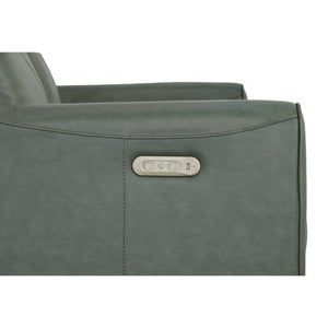 Forte Power Reclining Loveseat with Console and Power Headrests - Baconco