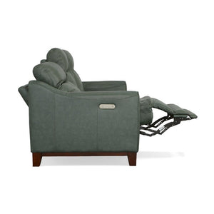 Forte Power Reclining Loveseat with Console and Power Headrests - Baconco