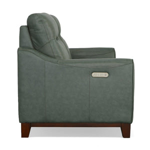 Forte Power Reclining Loveseat with Console and Power Headrests - Baconco