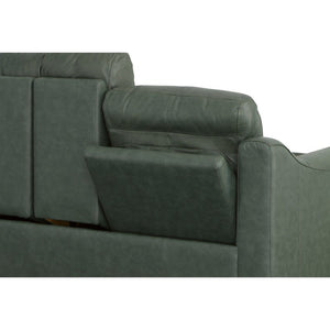 Forte Power Reclining Loveseat with Console and Power Headrests - Baconco