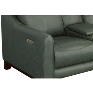 Forte Power Reclining Loveseat with Console and Power Headrests - Baconco