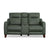Forte Power Reclining Loveseat with Console and Power Headrests - Baconco