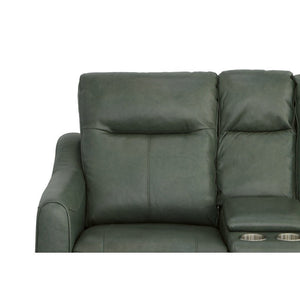 Forte Power Reclining Loveseat with Console and Power Headrests - Baconco