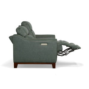 Forte Power Reclining Loveseat with Power Headrests - Baconco