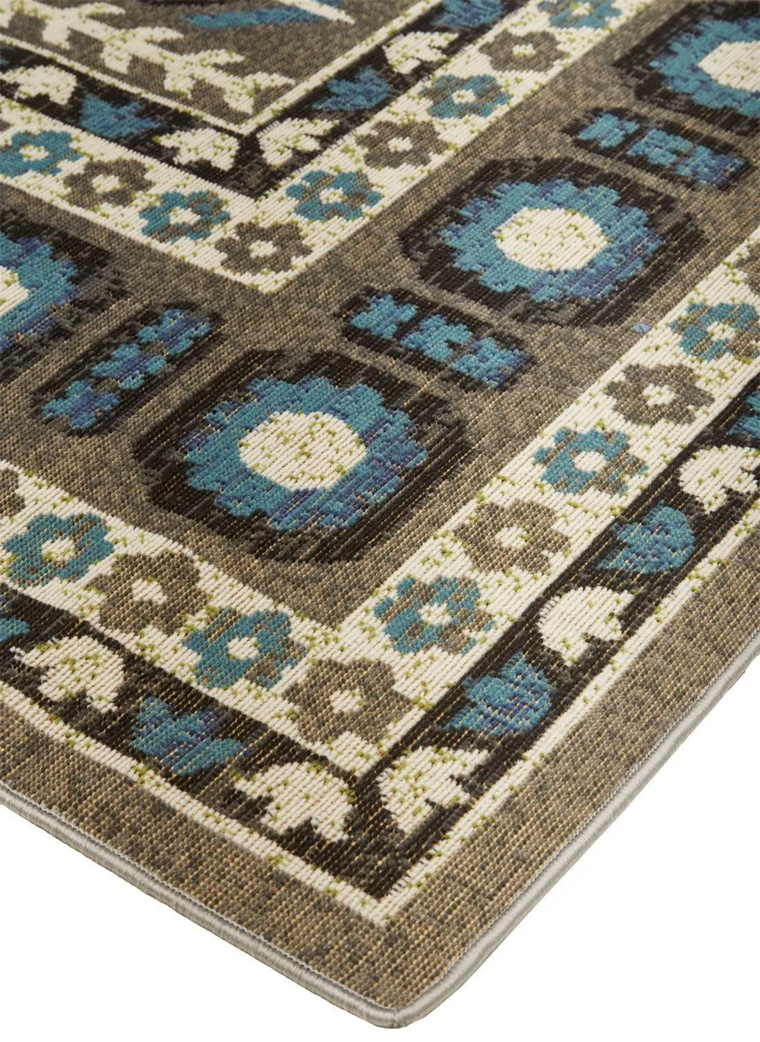 Foster 3754F Gray/Blue Rug - Baconco