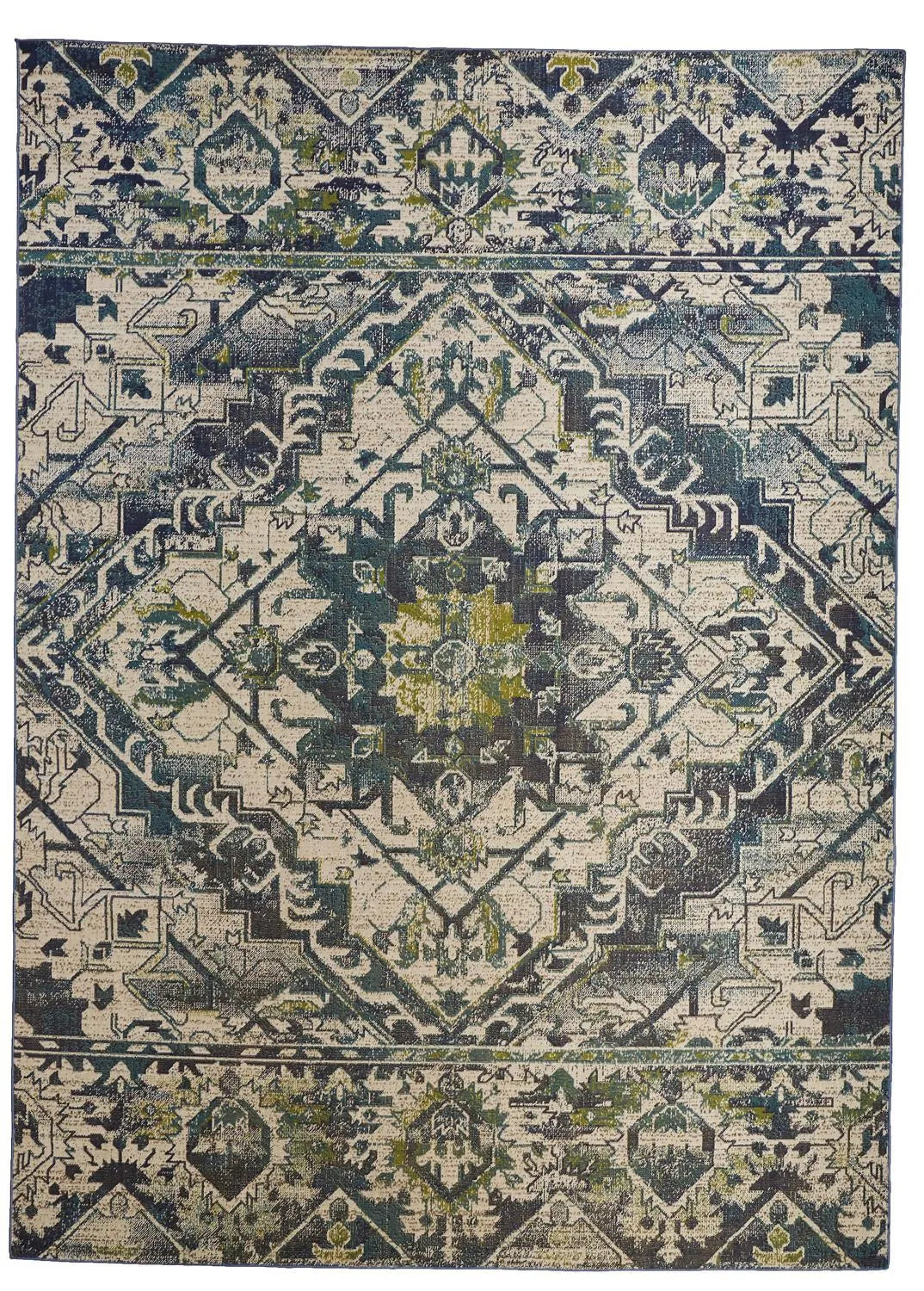 Foster 3760F Teal/Teal Rug - Baconco