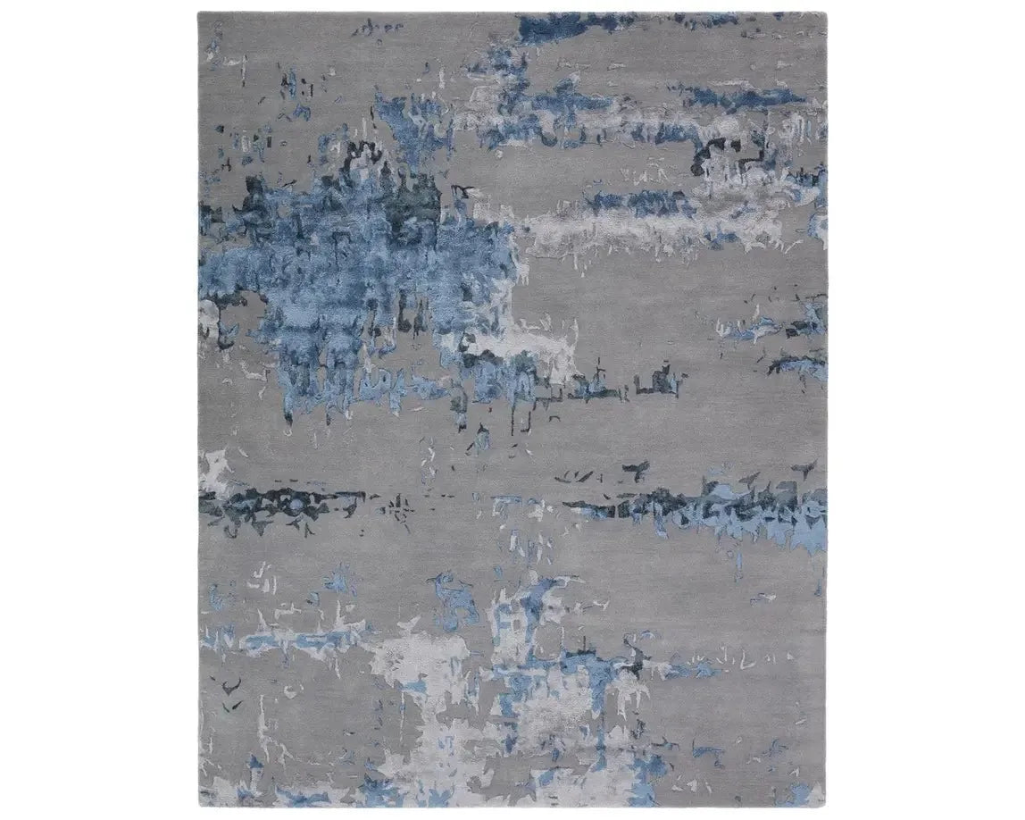 Fragment FRG04 Blue/Silver Rug - Baconco