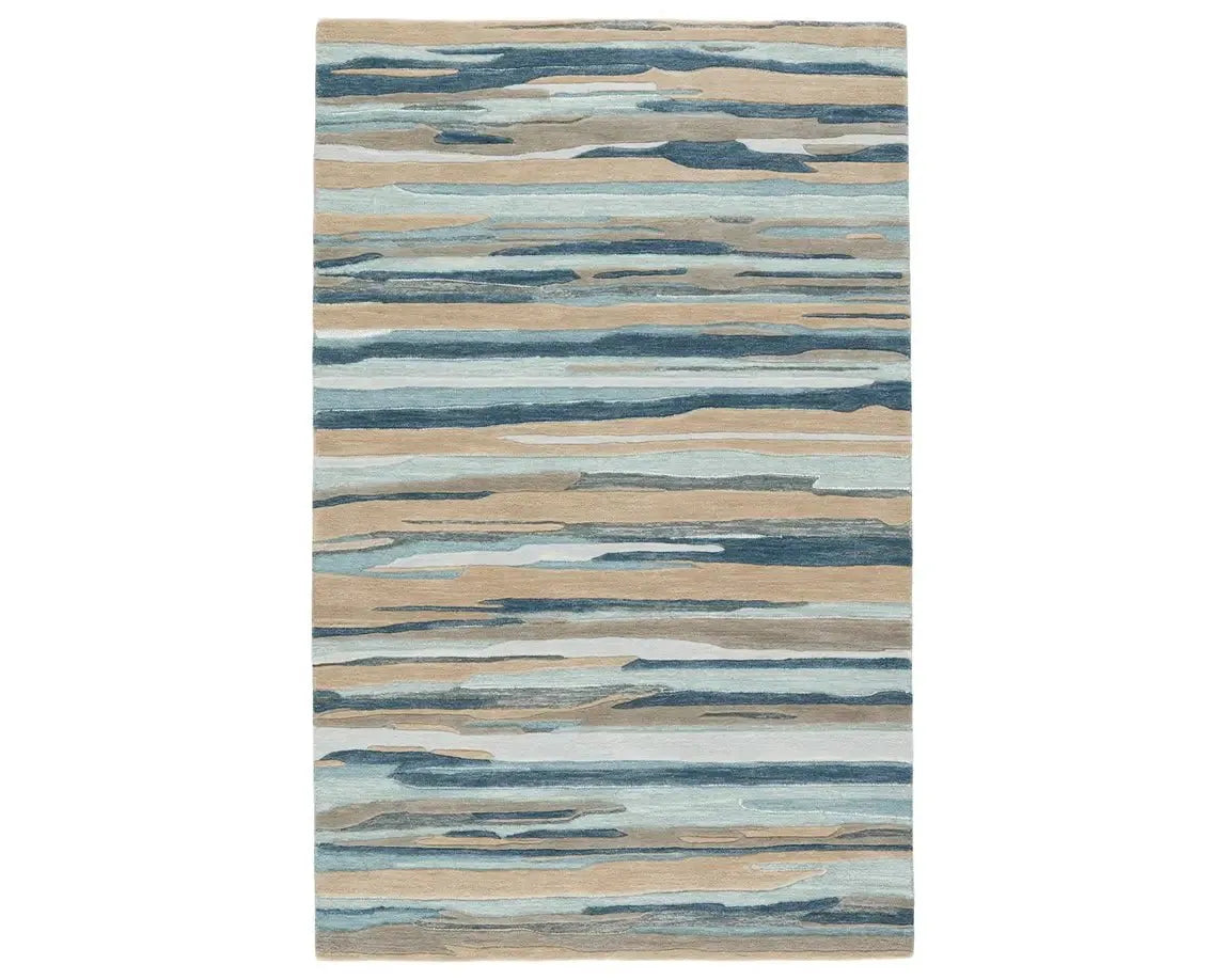 Fragment FRG05 Slate Blue/Beige Rug - Baconco