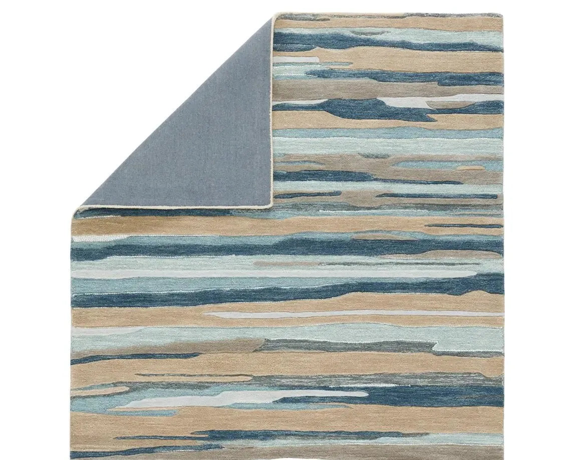 Fragment FRG05 Slate Blue/Beige Rug - Baconco