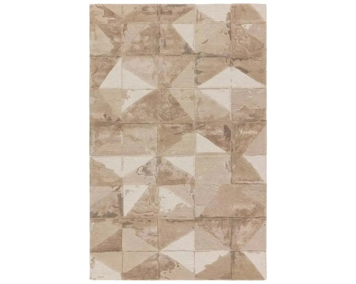 Fragment FRG06 Taupe/Cream Rug - Baconco