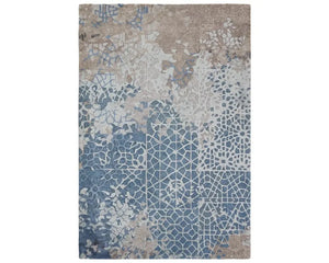 Fragment FRG11 Dark Blue/Light Grey Rug - Baconco