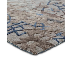 Fragment FRG11 Dark Blue/Light Grey Rug - Baconco