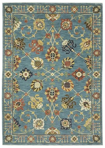 Francesca FR01E Blue/Multi Rug - Baconco