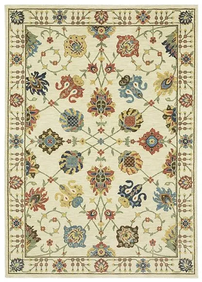 Francesca FR01G Ivory Rug - Baconco