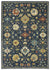 Francesca FR02L Blue Rug - Baconco