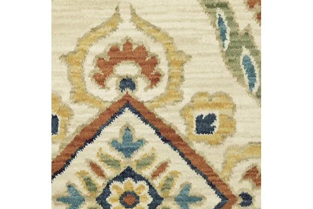 Francesca FR07A Ivory/Multi Rug - Baconco