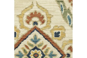 Francesca FR07A Ivory/Multi Rug - Baconco