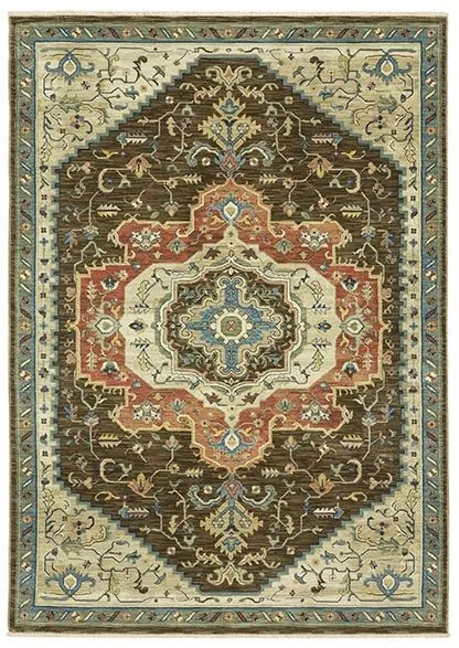 Francesca FR09M Brown Rug - Baconco