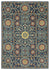 Francesca FR11B Blue/Rust Rug - Baconco