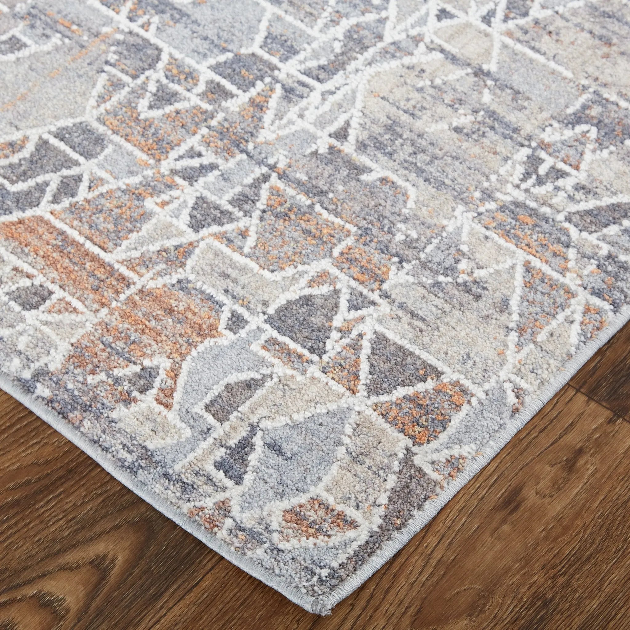 Francisco FRA39CZF Grey/Blue Rug - Baconco