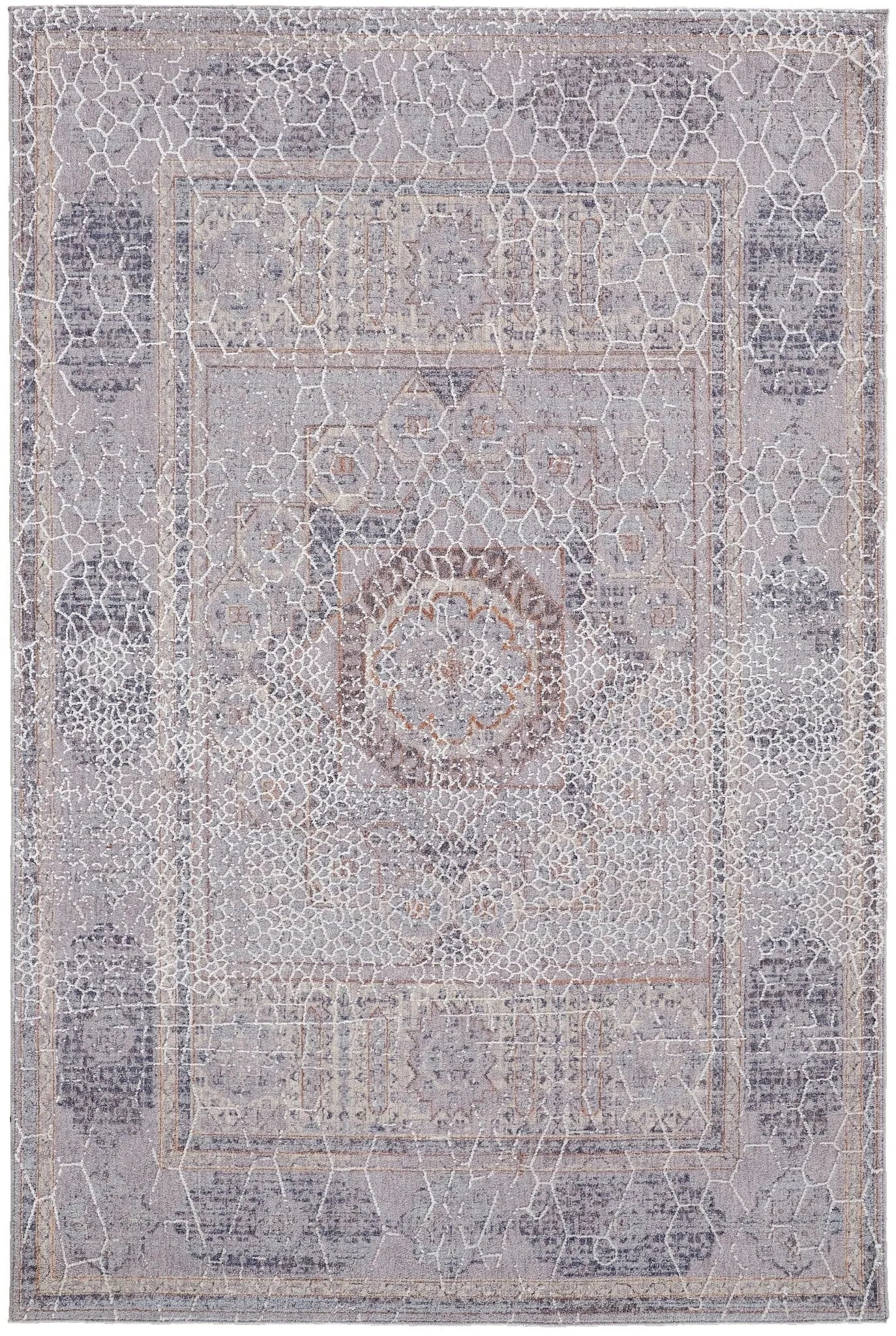 Francisco FRA39FDF Grey/Ivory Rug - Baconco