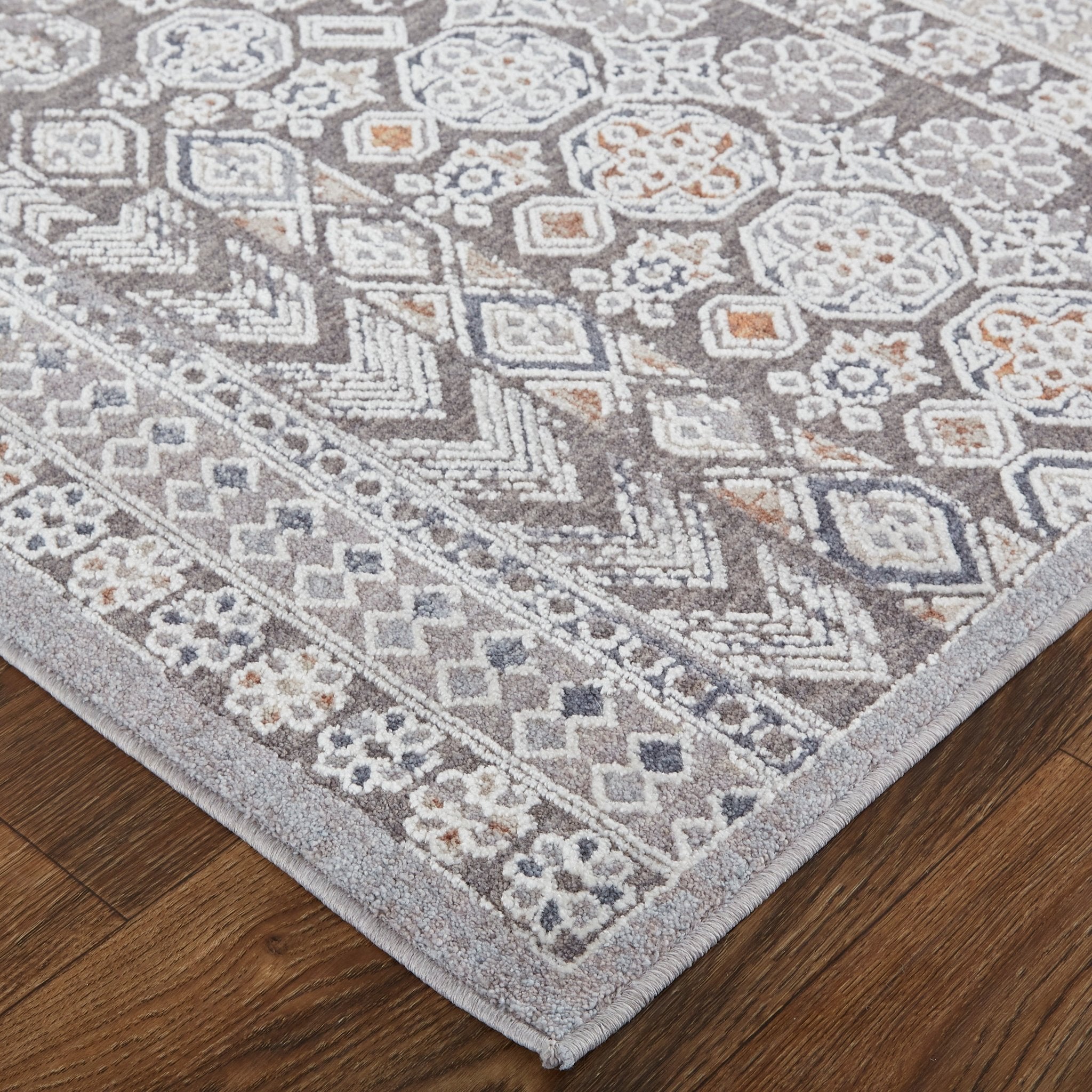 Francisco FRA39GDF Ivory/Grey Rug - Baconco