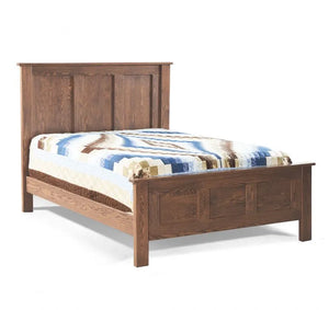 Franklin Oak Panel Bed - Baconco