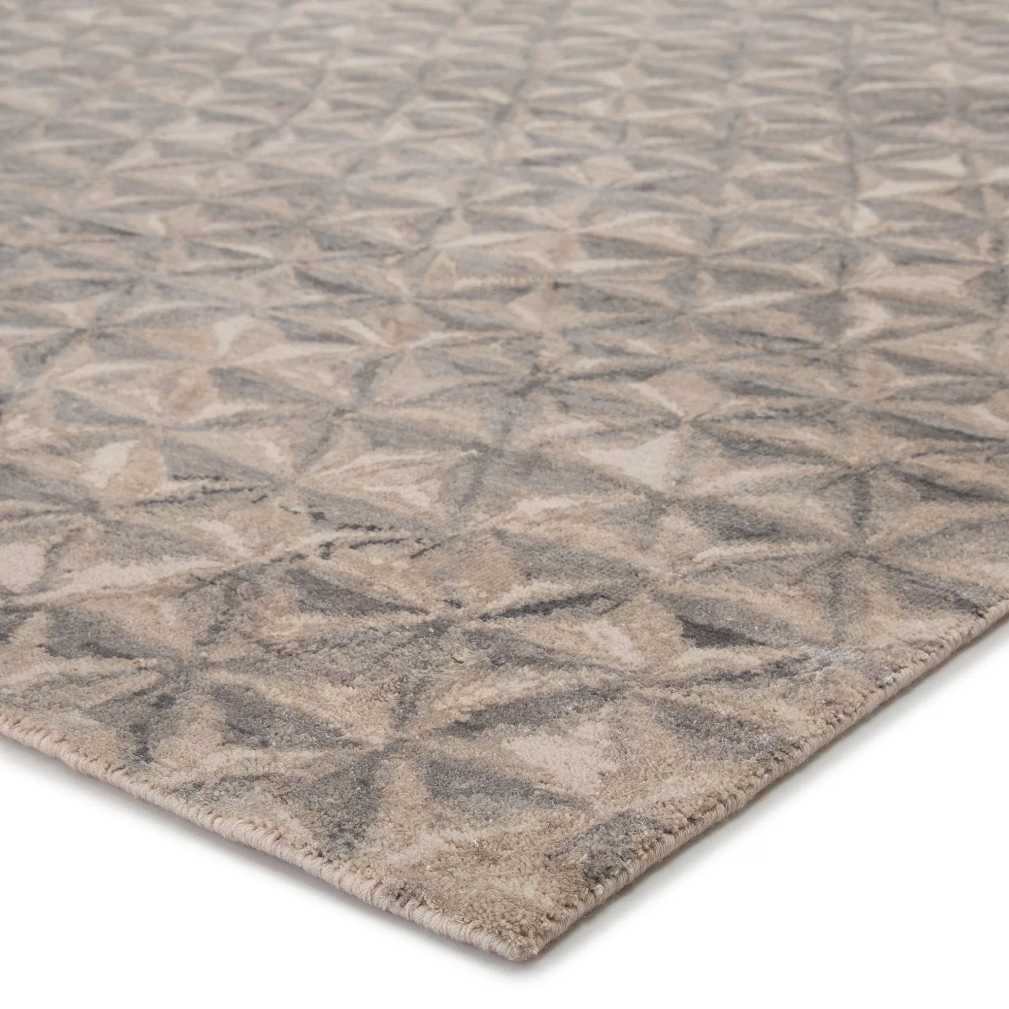 Free Verse Edge By Kavi Fvk01 Raagam Gray/Beige Rug - Baconco