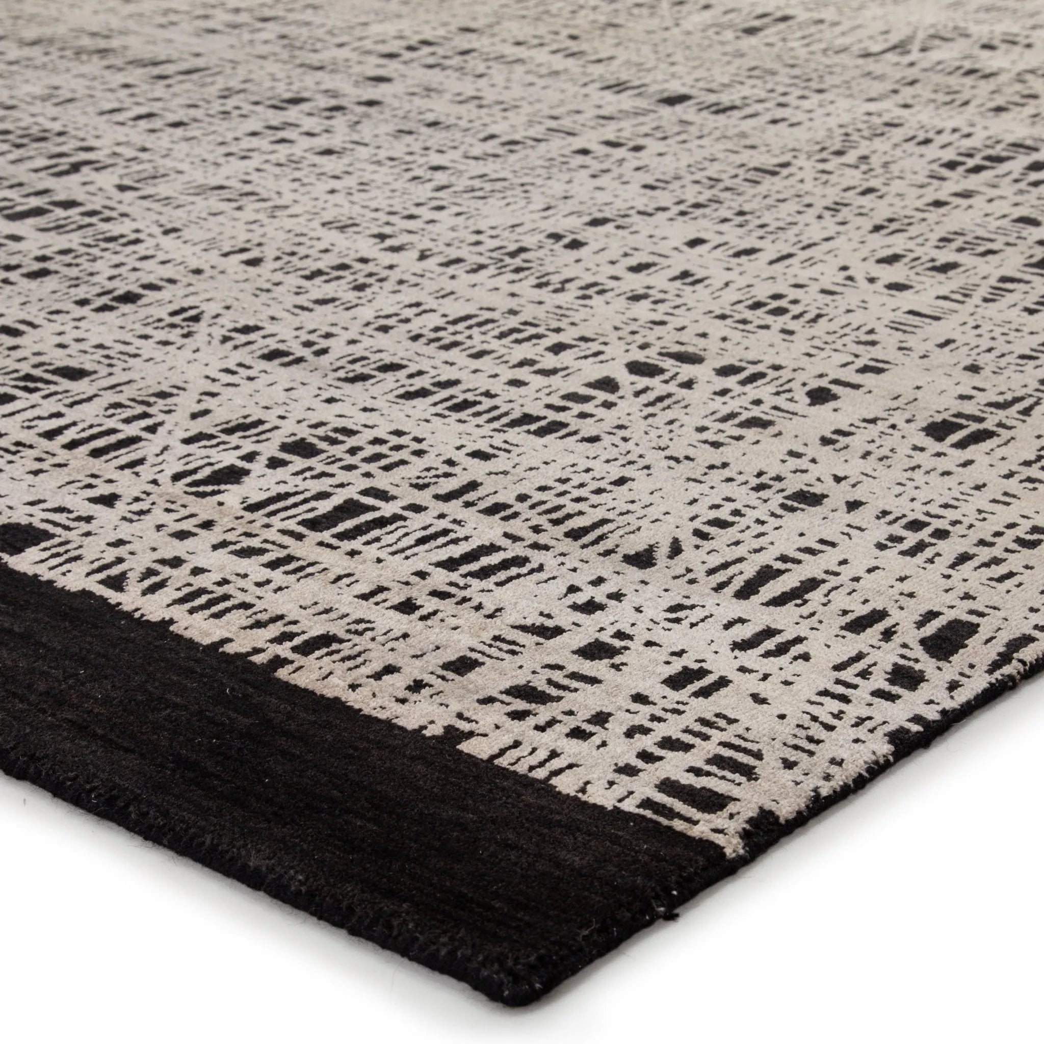 Free Verse Light By Kavi Flk01 Kuros Cinco Black/Beige Rug - Baconco