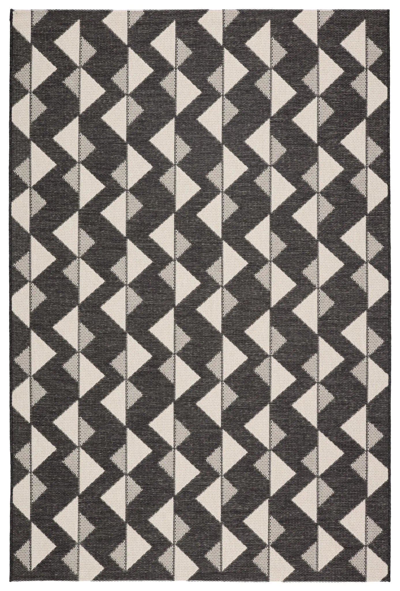 Fresno Fsn01 Zemira Black/Cream Rug - Baconco