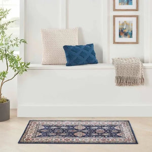 Fulton FUL01 Navy Area Rug - Baconco