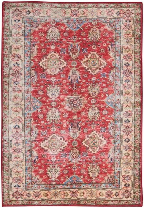 Fulton FUL01 Red Area Rug - Baconco