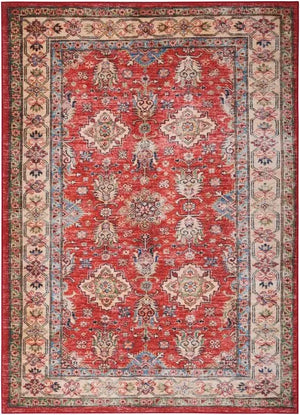 Fulton FUL01 Red Area Rug - Baconco