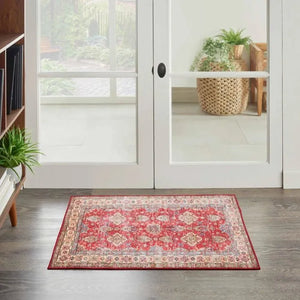 Fulton FUL01 Red Area Rug - Baconco