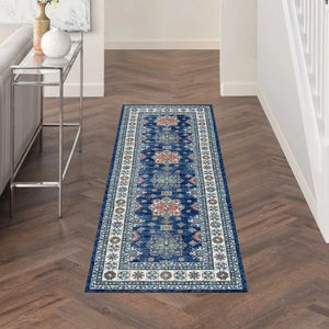 Fulton FUL02 Blue Area Rug - Baconco