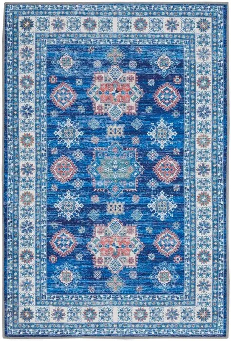 Fulton FUL02 Blue Area Rug - Baconco