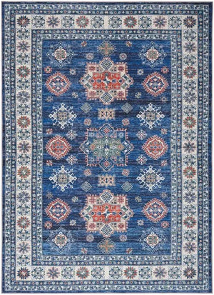 Fulton FUL02 Blue Area Rug - Baconco