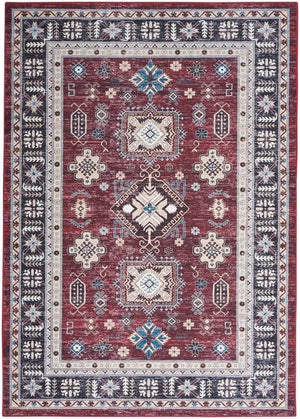 Fulton FUL03 Red Area Rug - Baconco