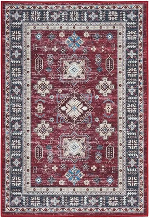 Fulton FUL03 Red Area Rug - Baconco