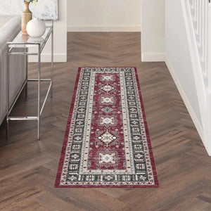 Fulton FUL03 Red Area Rug - Baconco