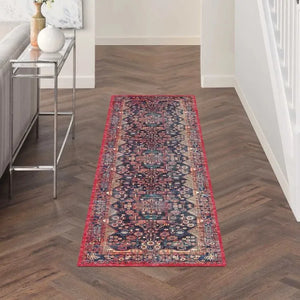 Fulton FUL04 Red Area Rug - Baconco