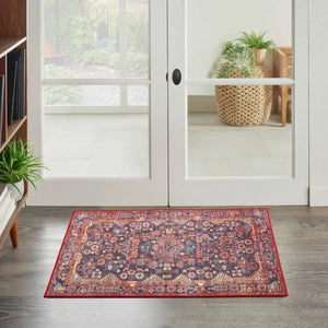 Fulton FUL04 Red Area Rug - Baconco