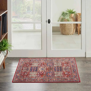 Fulton FUL05 Red Area Rug - Baconco