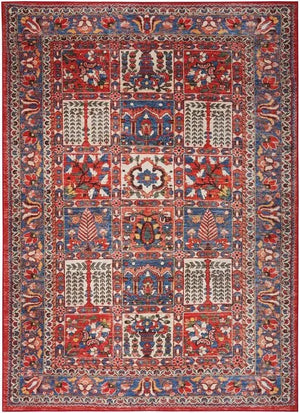 Fulton FUL05 Red Area Rug - Baconco