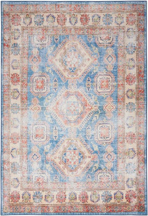 Fulton FUL08 Blue/Ivory Area Rug - Baconco