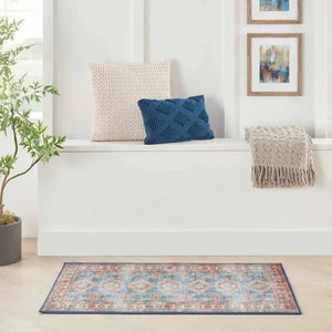 Fulton FUL08 Blue/Ivory Area Rug - Baconco