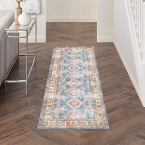 Fulton FUL08 Blue/Ivory Area Rug - Baconco